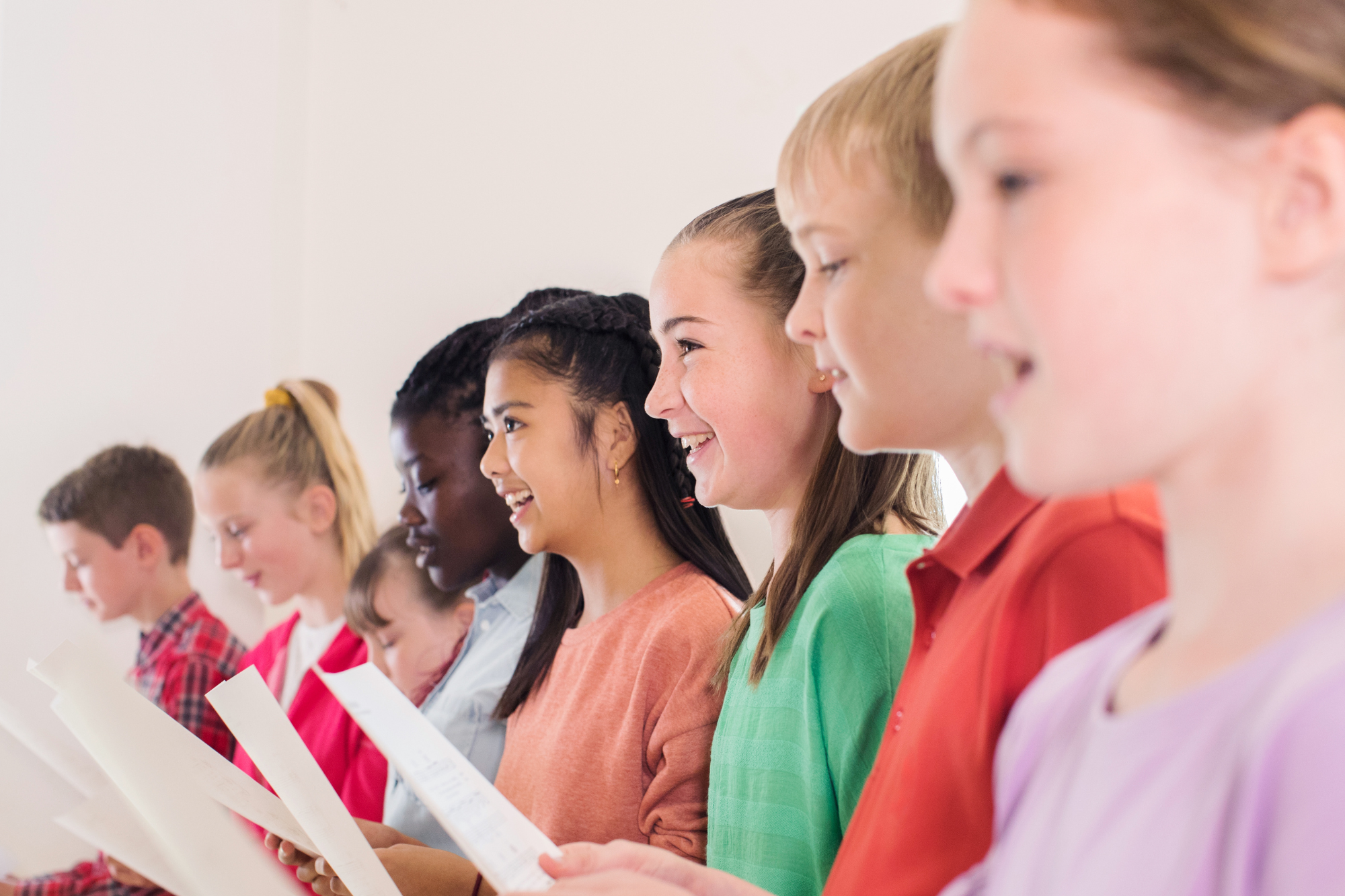 Community Choir singing in harmony at an after-school session