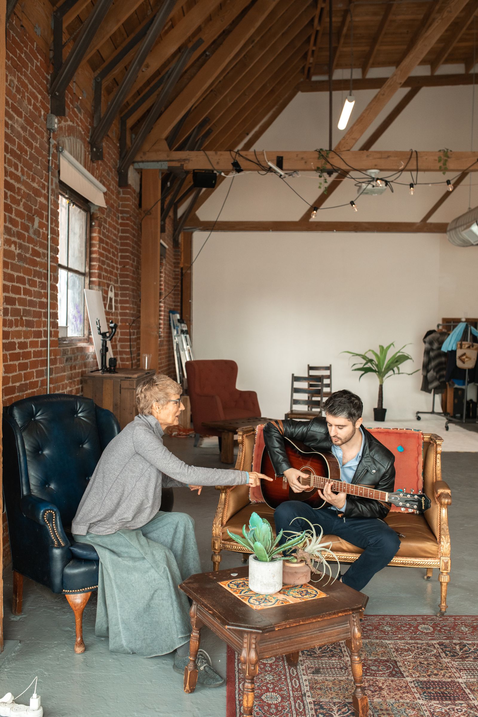 A one-on-one music-therapy session