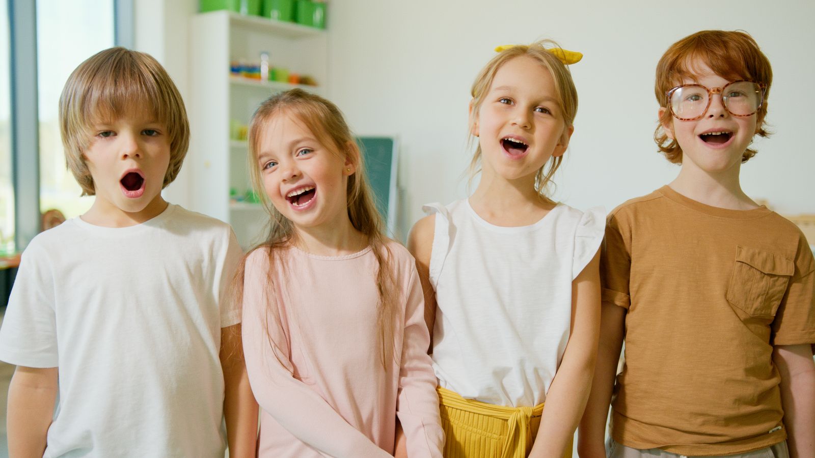 Preschoolers singing and moving together in a Junior Jam circle